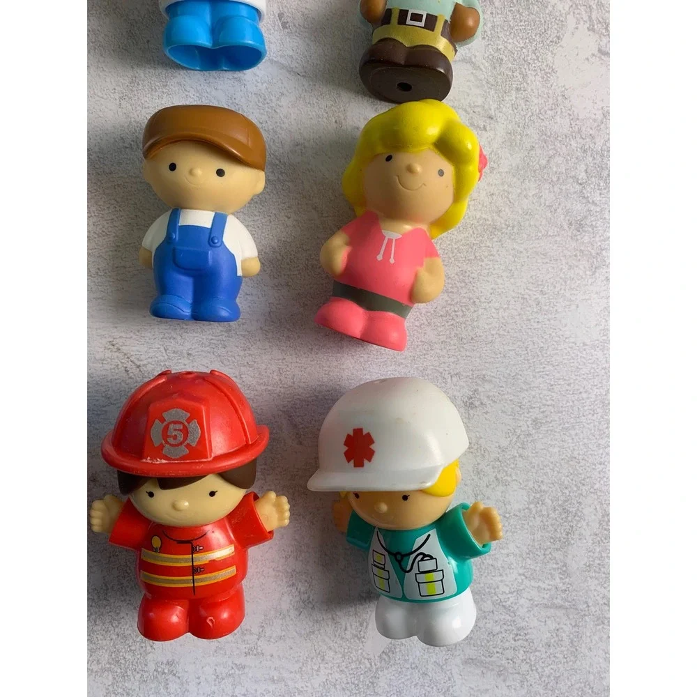 12 Little‎ People/Figures People Professions Doctor Fireman Police Worker Toys